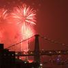 Fireworks in the New York City Sky